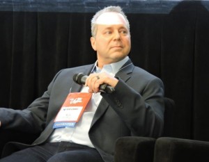 Mark Morello, CEO, AlliedTPro, waits to respond to a question from the audience during his presentation.